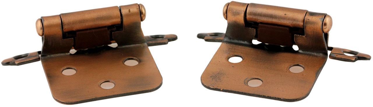 Pair Variable Overlay Self Closing Copper Hinges L-H0103AC-SR-O