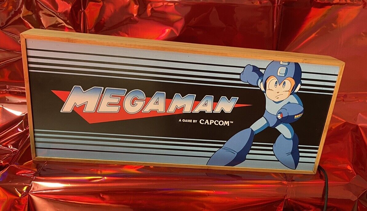 Mega Man Capcom Arcade Mini Marquee Light Box Usb