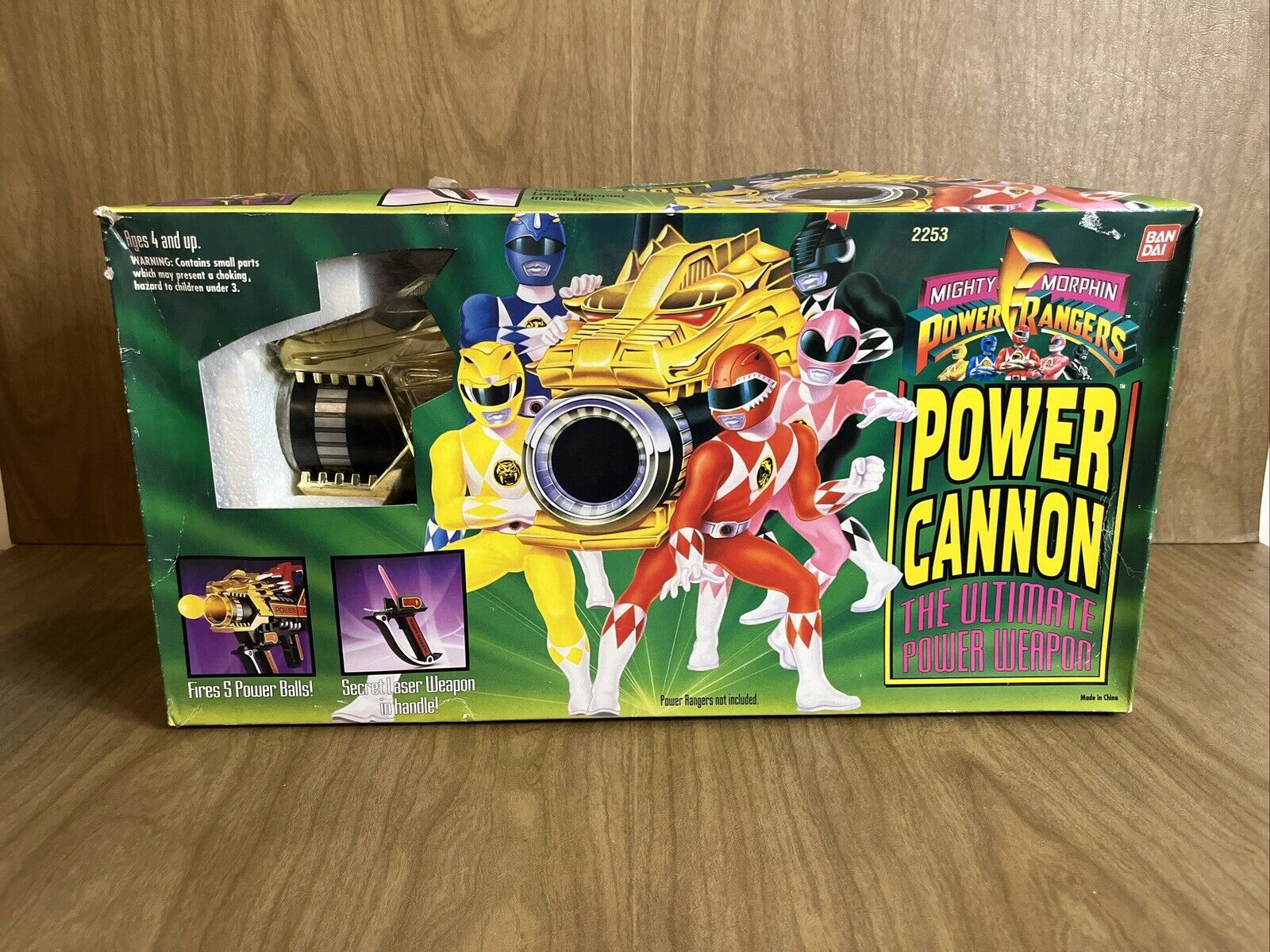 Vtg 1994 BanDai Mighty Morphin Power Rangers Power Cannon W Box No Balls