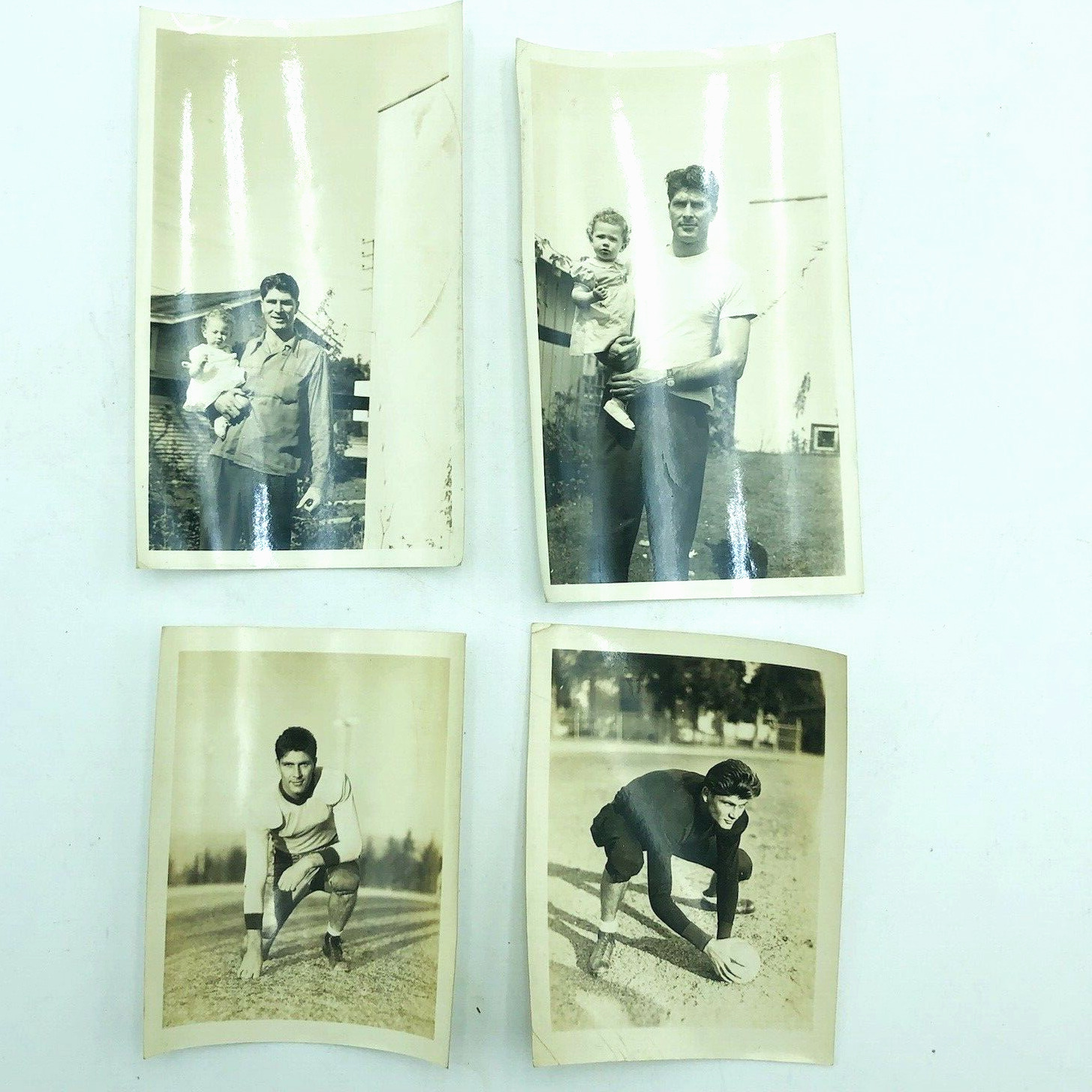 Antique Black and White Football Family Photos and School Pics