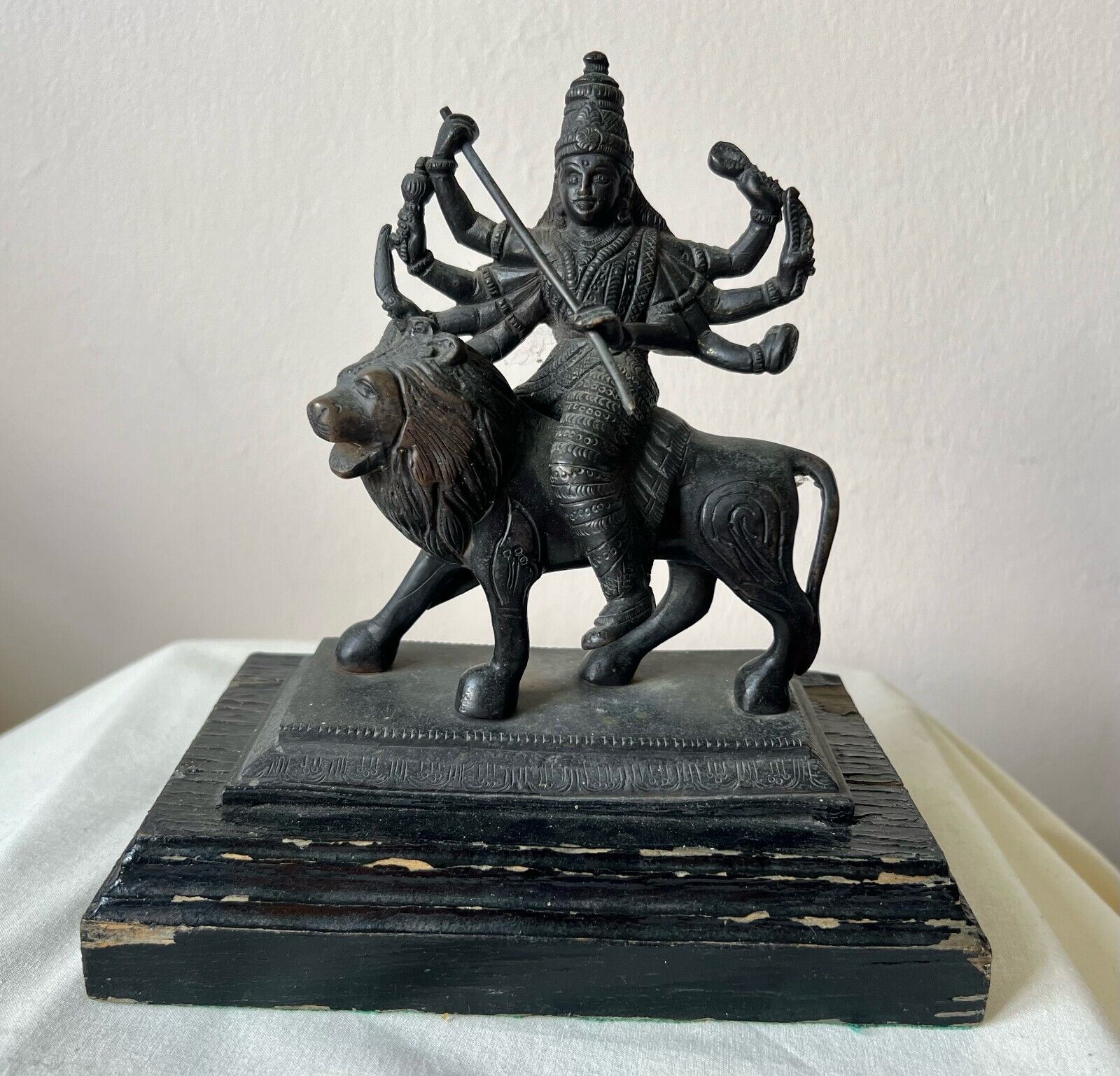 antique bronze Indian Deity.  Height 8 1/2 inches