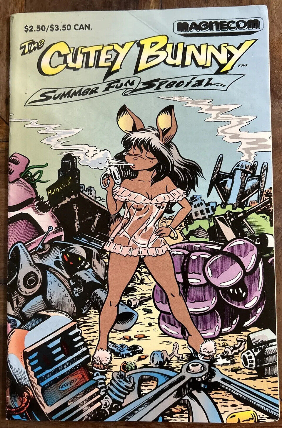 THE CUTEY BUNNY Signed Copy Of Summer Fun Special 1994 Magnecom Comic Books