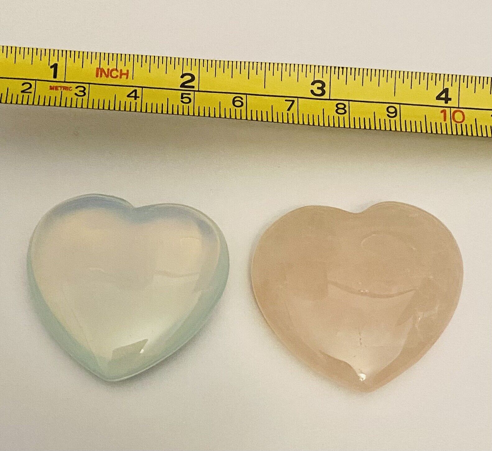 2 Different Heart Shape Madagascar Polished Stone Smaller Size