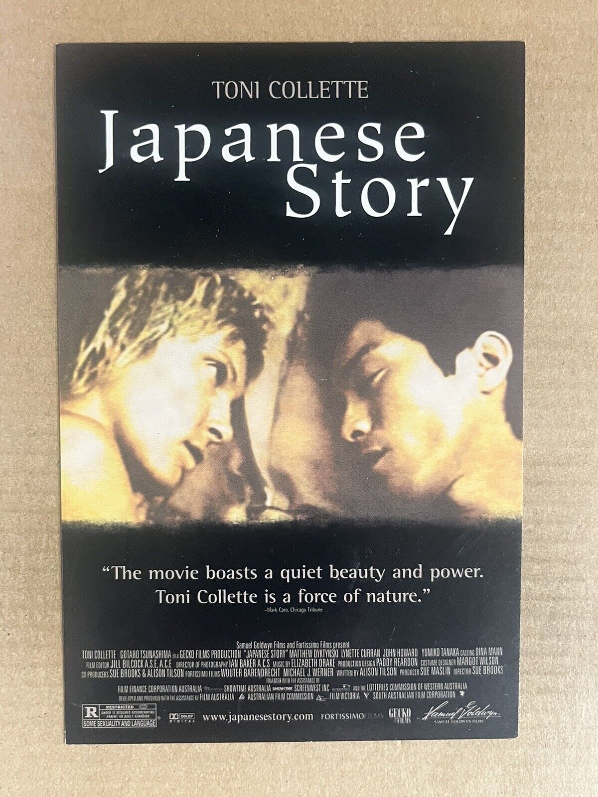 Postcard Movie Film Advertising Japanese Story Australian Actress Toni Collette