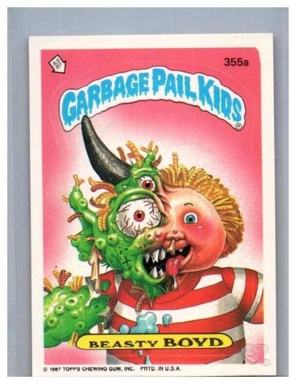 1987 TOPPS GARBAGE PAIL KIDS BEASTY BOYD #355a NMMT OR BETTER 