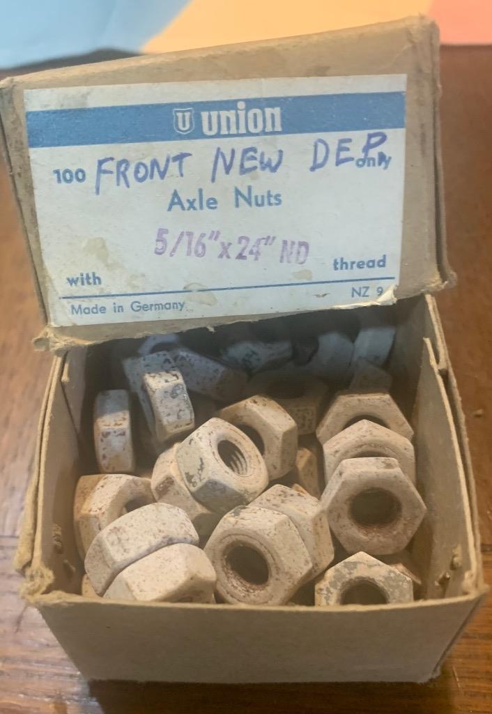 N O S New Departure Front Axle Nuts 5/16\