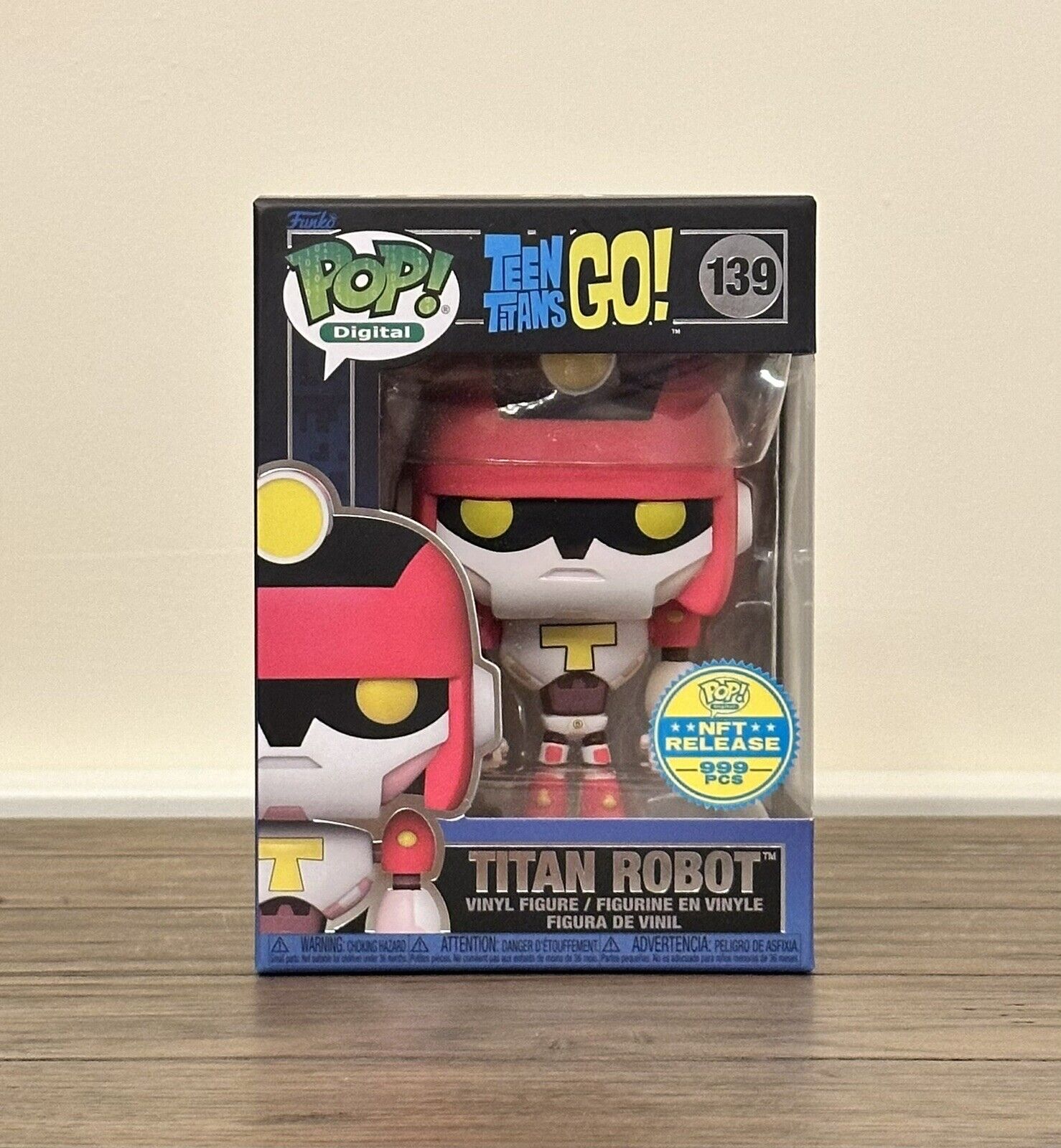 Teen Titans Go Titan Robot Funko Pop Digital #139 LE 999 Pieces with Protector