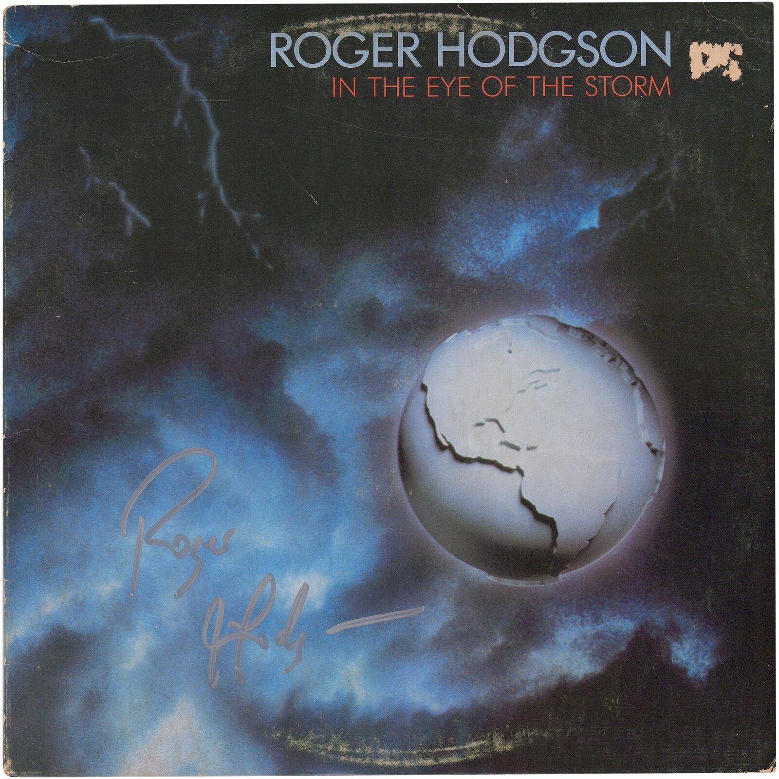 Roger Hodgson Autographed In The Eye Of The Storm Album JSA