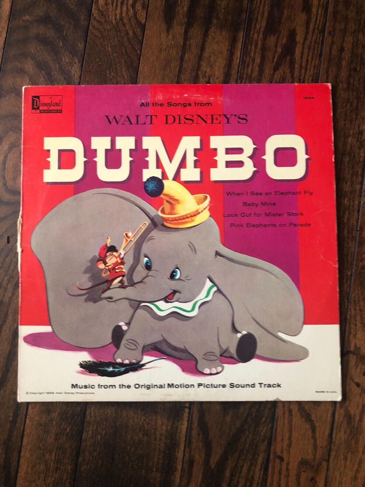 Vintage Disneyland Records Dumbo Untested