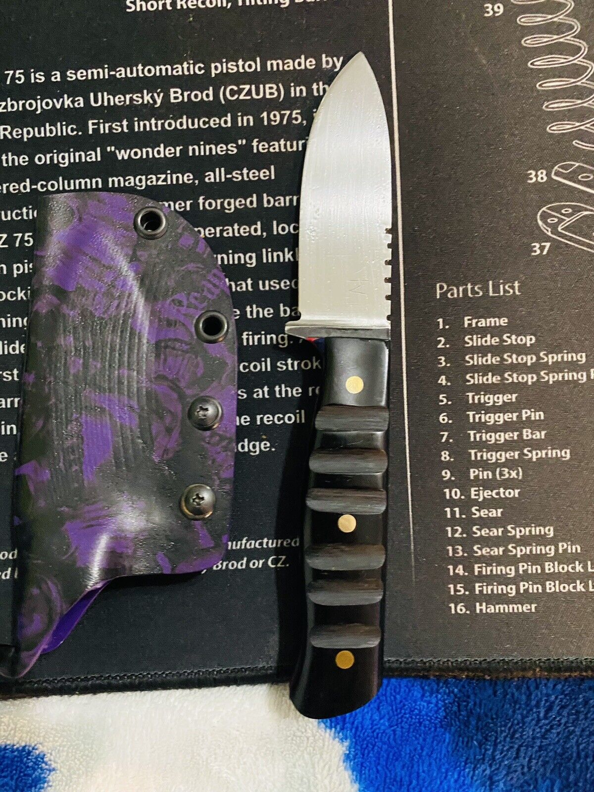 Custom Handmade Fixed Blade Knife Made In The USA 