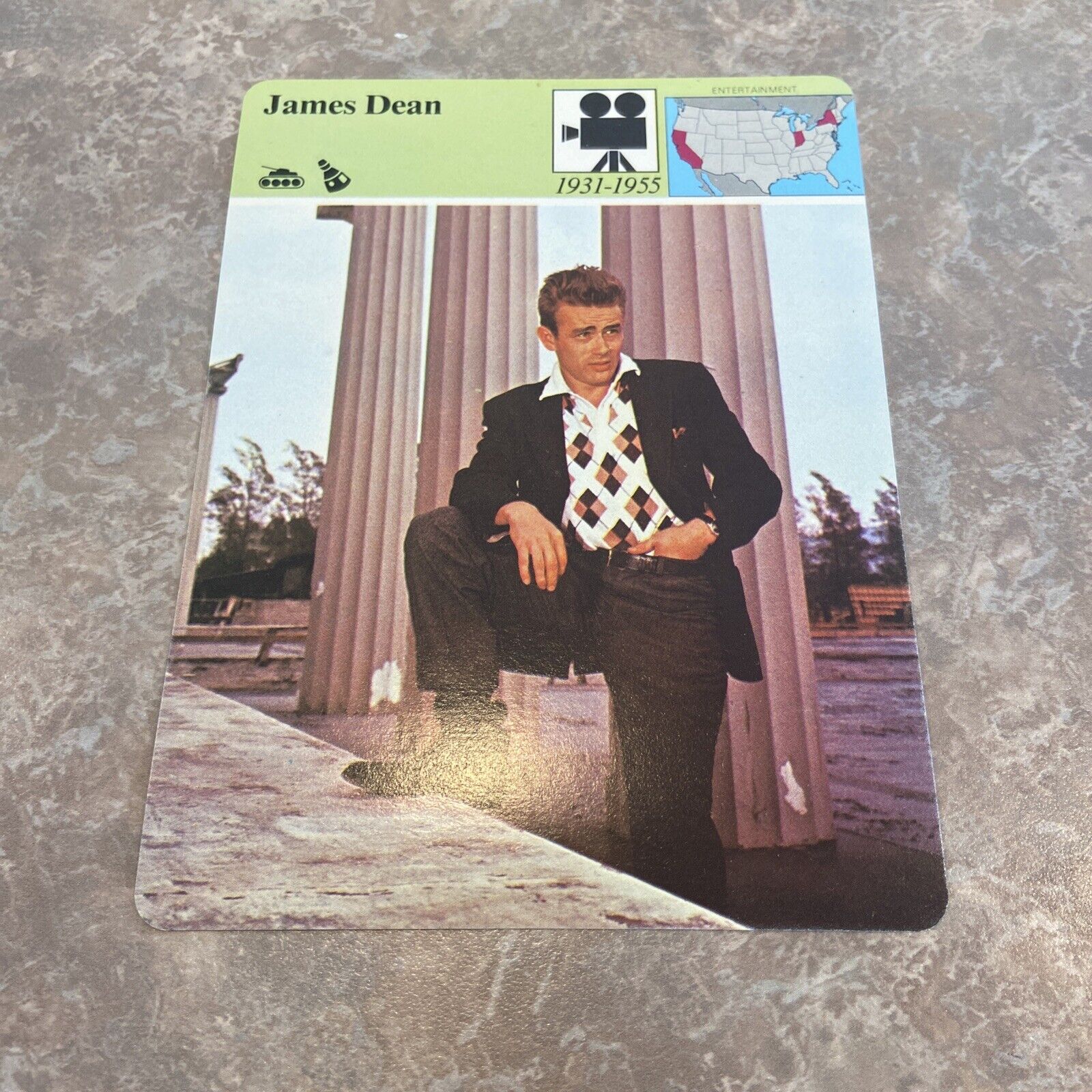 1981 PANARIZON JAMES DEAN #03.012.88.16 CARD REBEL WITHOUT A CAUSE BETTMANN