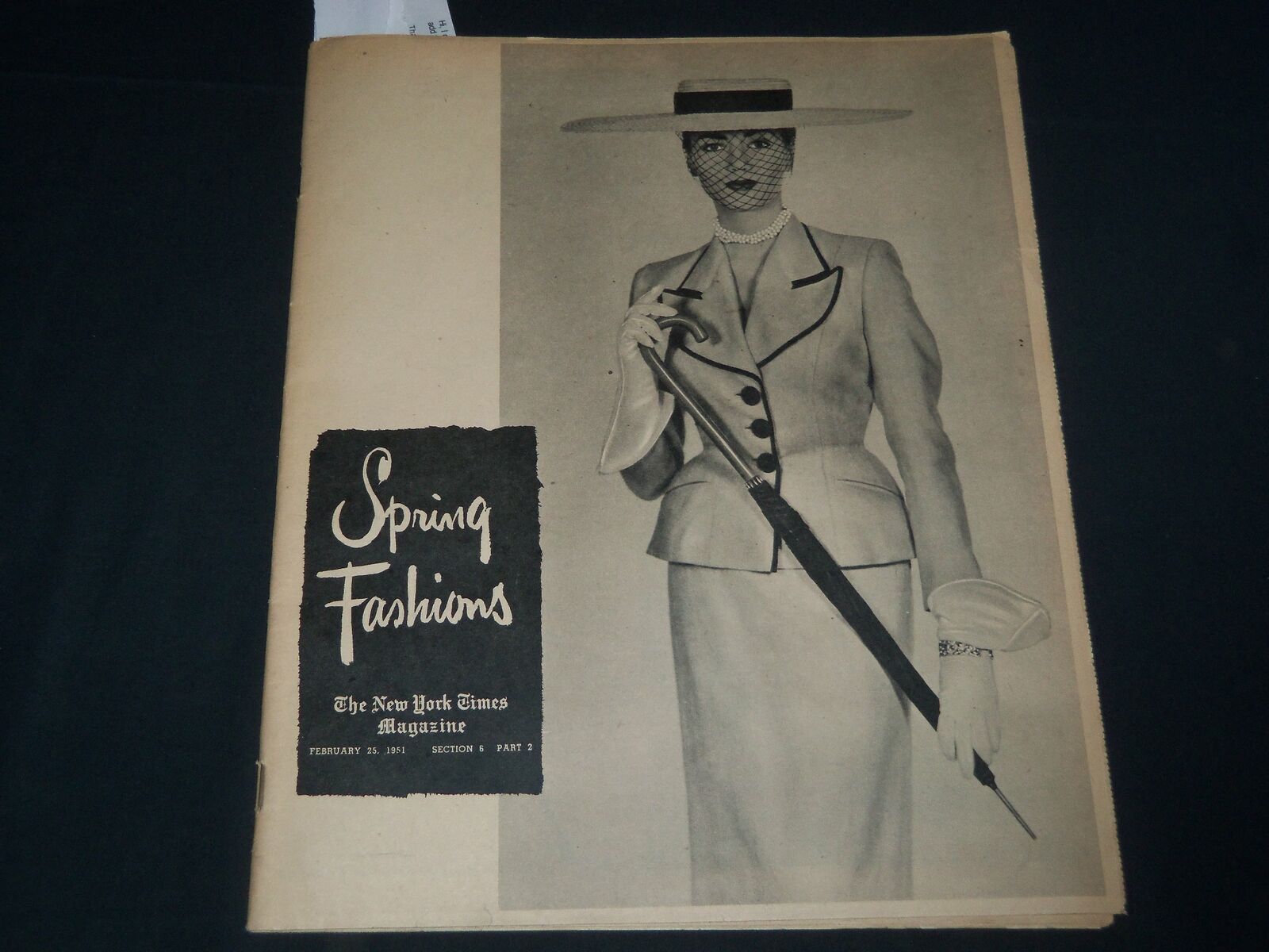 1951 FEBRUARY 25 NEW YORK TIMES MAGAZINE SECTION - SPRING FASHIONS - NP 3765