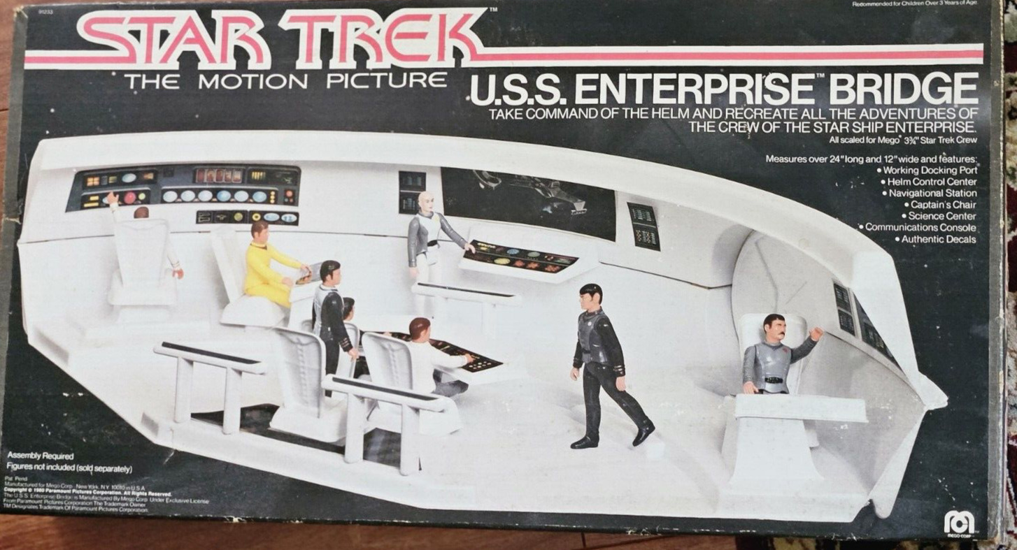 Star Trek The Motion Picture 1979 Mego U.S.S. Enterprise Bridge Playset w/crew