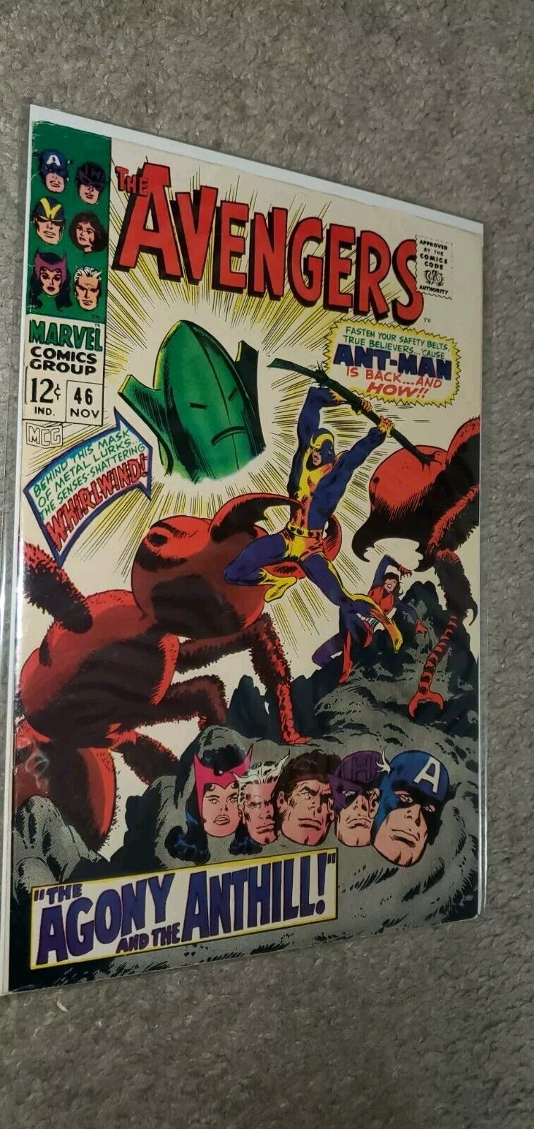 1967 Marvel Comics- The Avengers - 1st App WHIRLWIND #46 Fine