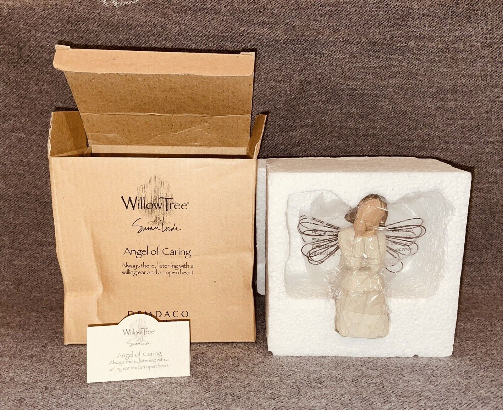 Willow Tree ANGEL OF CARING, Always There With Willing Ear & Open Heart, New/Box