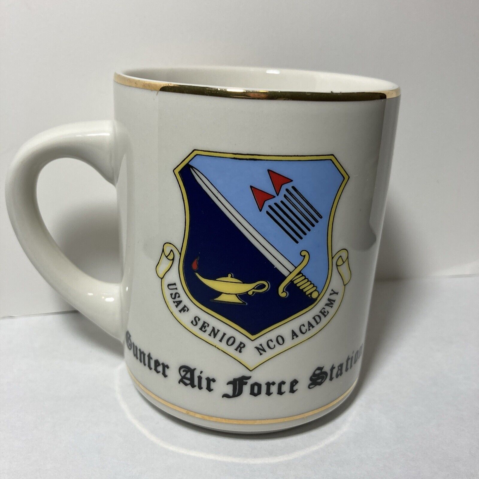 Gunter Air Force Station Mug USAF Senior NCO Academy Vintage Mug Cup USAF