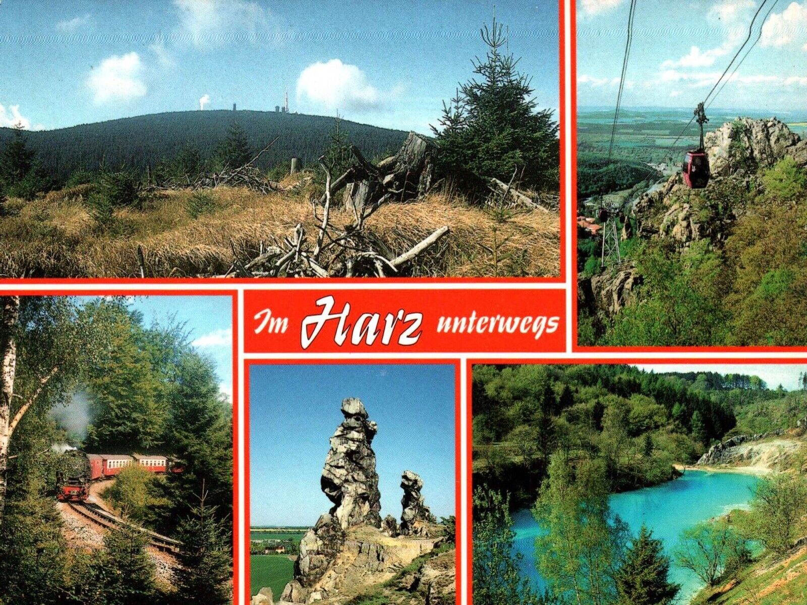 Postcard Blick Zum Brocken Landscapes 