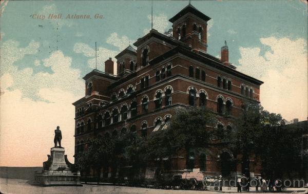 1913 Atlanta,GA City Hall DeKalb,Fulton County Georgia Witt Bros. Publishers