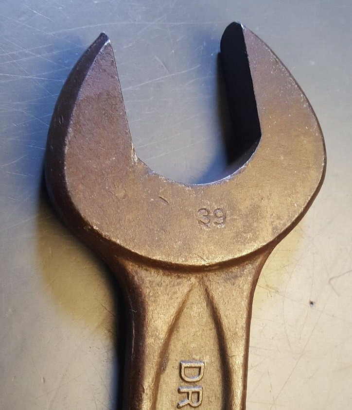 Very Large Vintage Indestro Wrench Open-end 1-7/16\