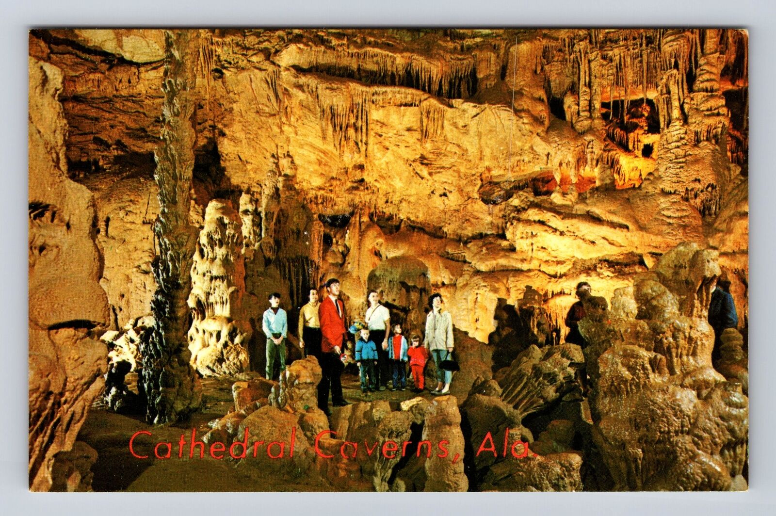 Grant AL-Alabama, Cathedral Caverns, Scenic View, Vintage Postcard