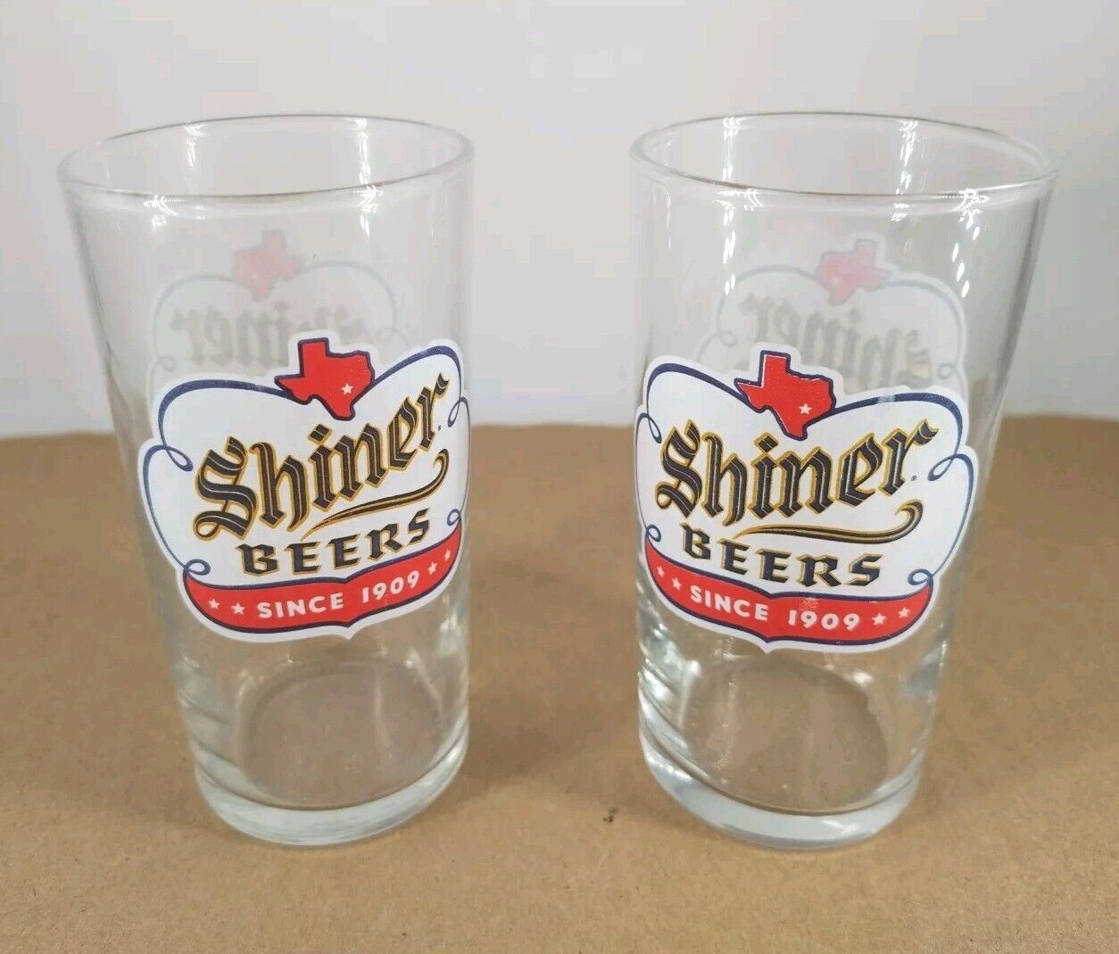 Shiner Premium Beer Glasses Bareare Vintage Taster Glass 4.25\