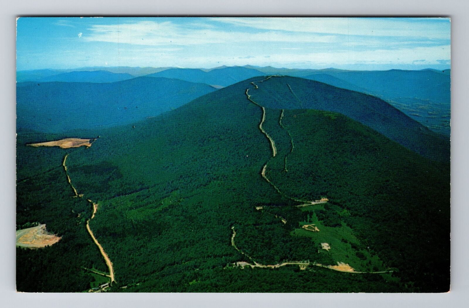 Manchester VT-Vermont, Aerial Of Mt Equinox And Sky Line Drive Vintage Postcard