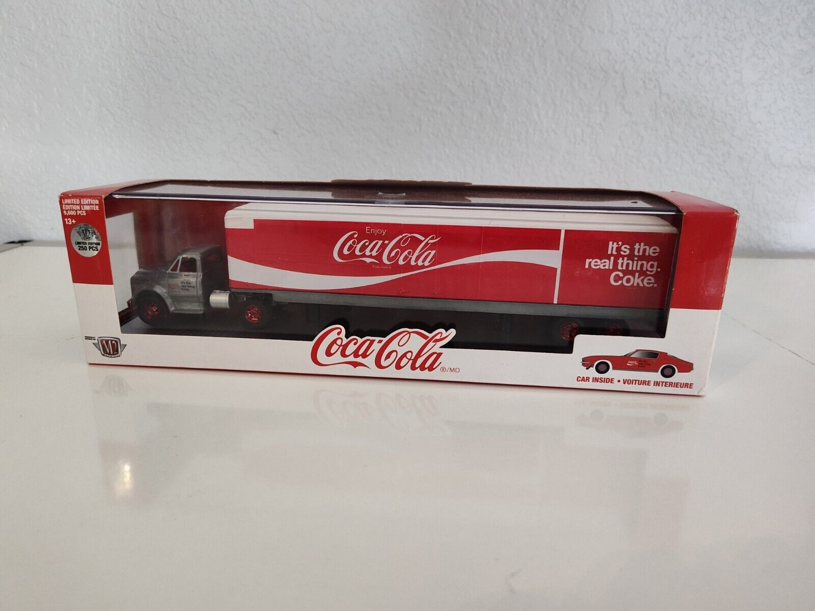 M2 COCA COLA TRACTOR TRAILER CAR INSIDE 2018 LIMITED Raw Chase 1 of 250 (Q3)