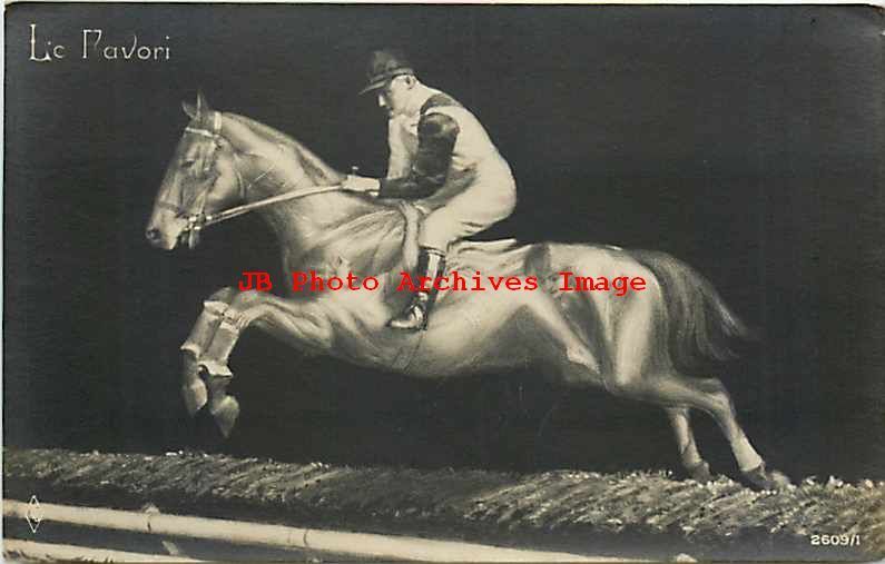 Metamorphic, Le Favori, RPPC, Jockey on Horse, Alphalsa Pub No 2609/1