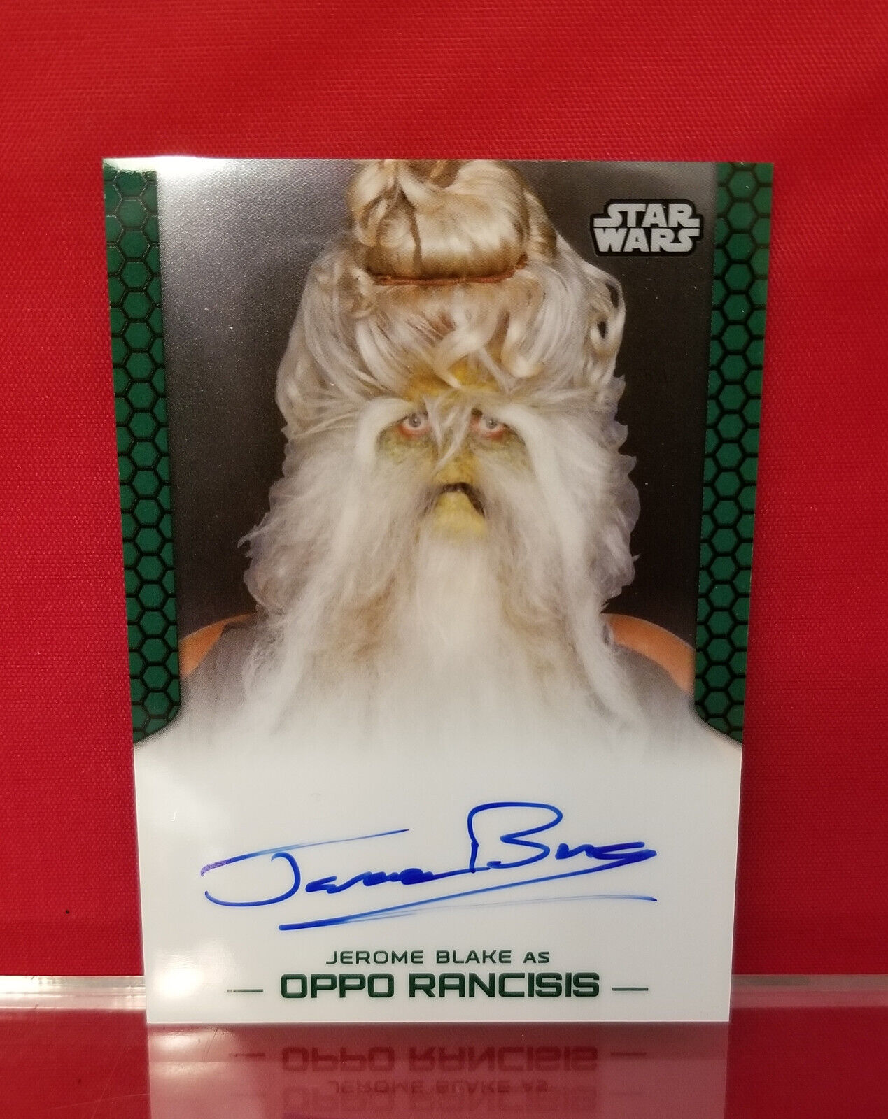 Star Wars 2015 Chrome Perspectives Jerome Blake as Oppo Rancisis Autograph Card