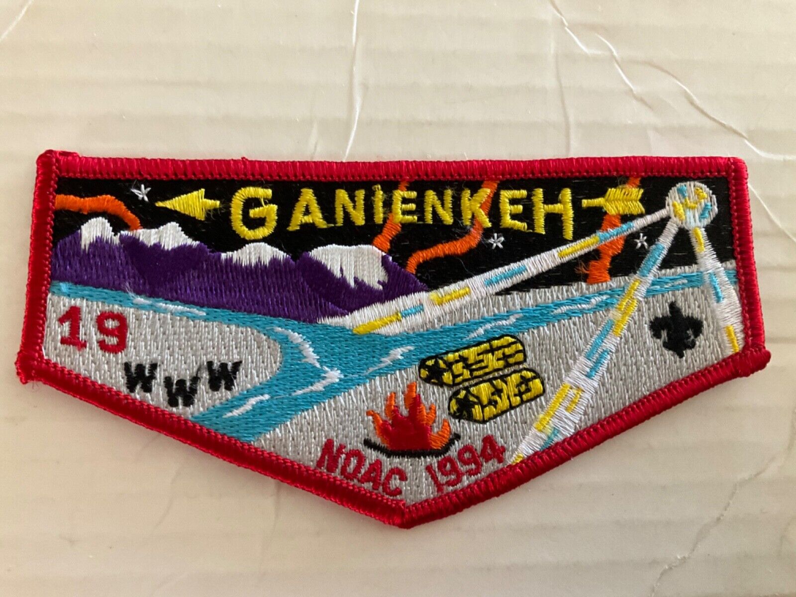 Ganienkeh Lodge 19 NOAC 1994 older OA Flap m