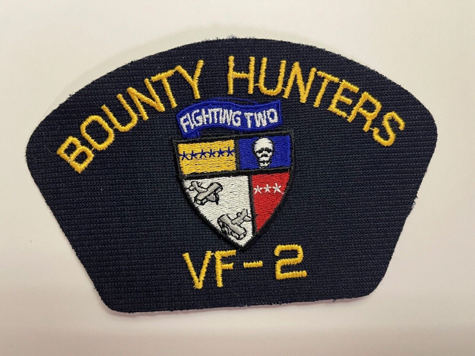 2 Bounty Hunters Fighting Two VF-2 Patch Patches USN US Navy USA Military