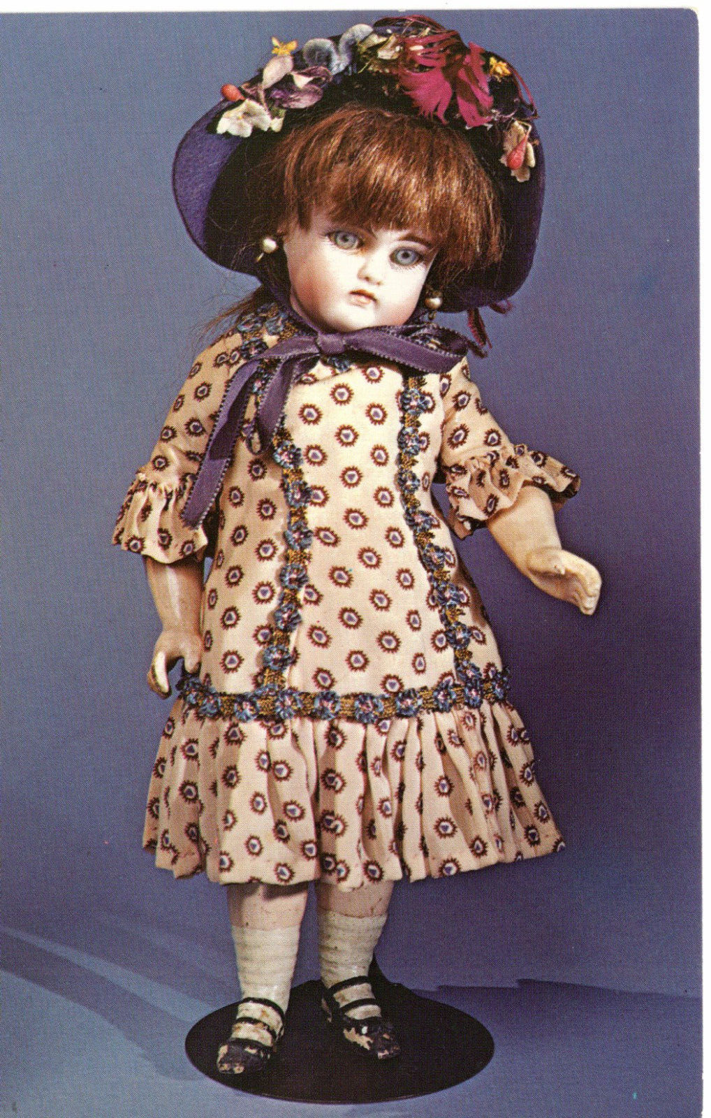 Vintage Postcard Antique Doll Bisque Head Miss Miranda Doll -545