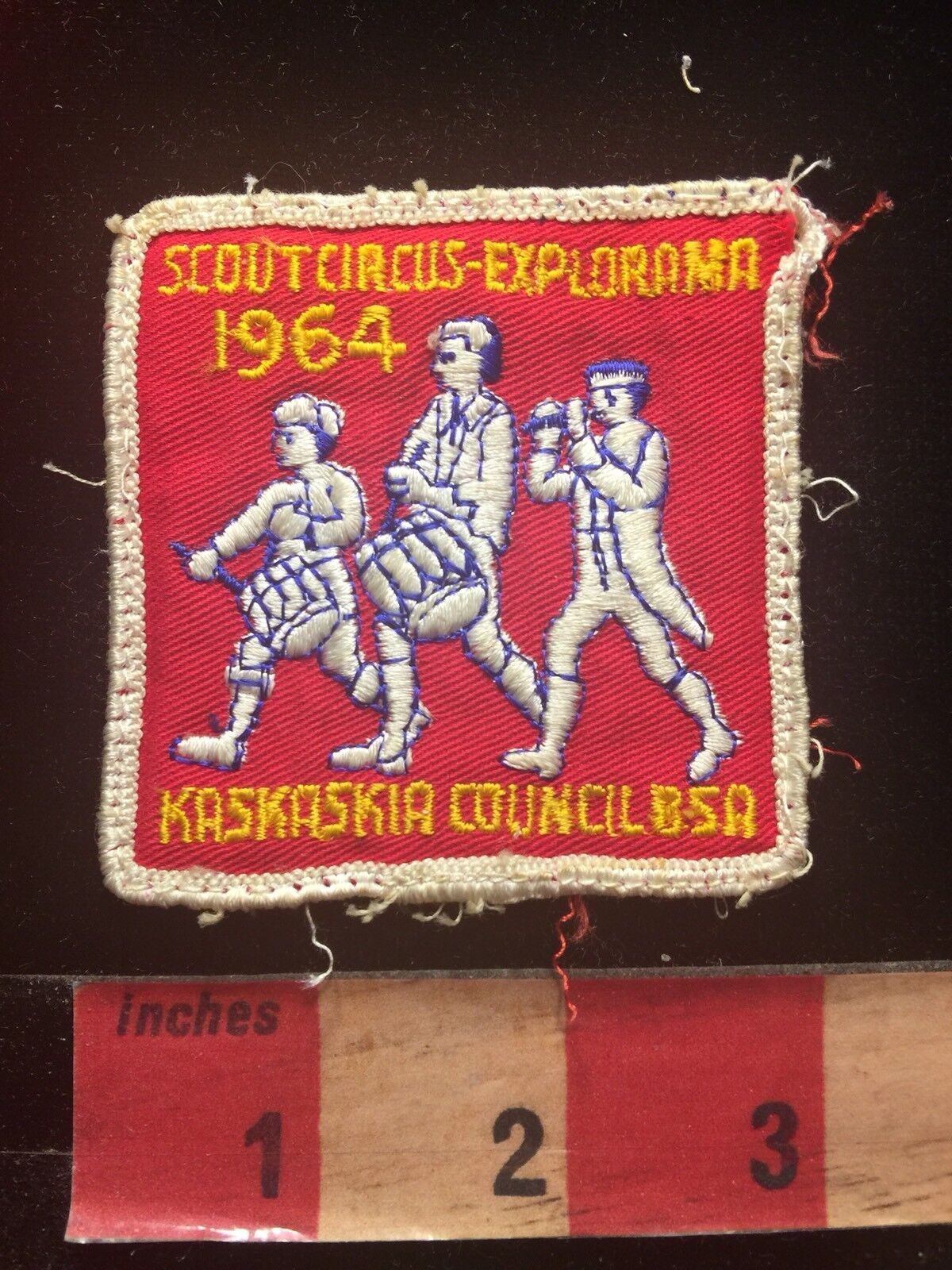 Vtg 1964 Boy Scout Circus Explorama KASKASKIA COUNCIL BSA Patch 84V9