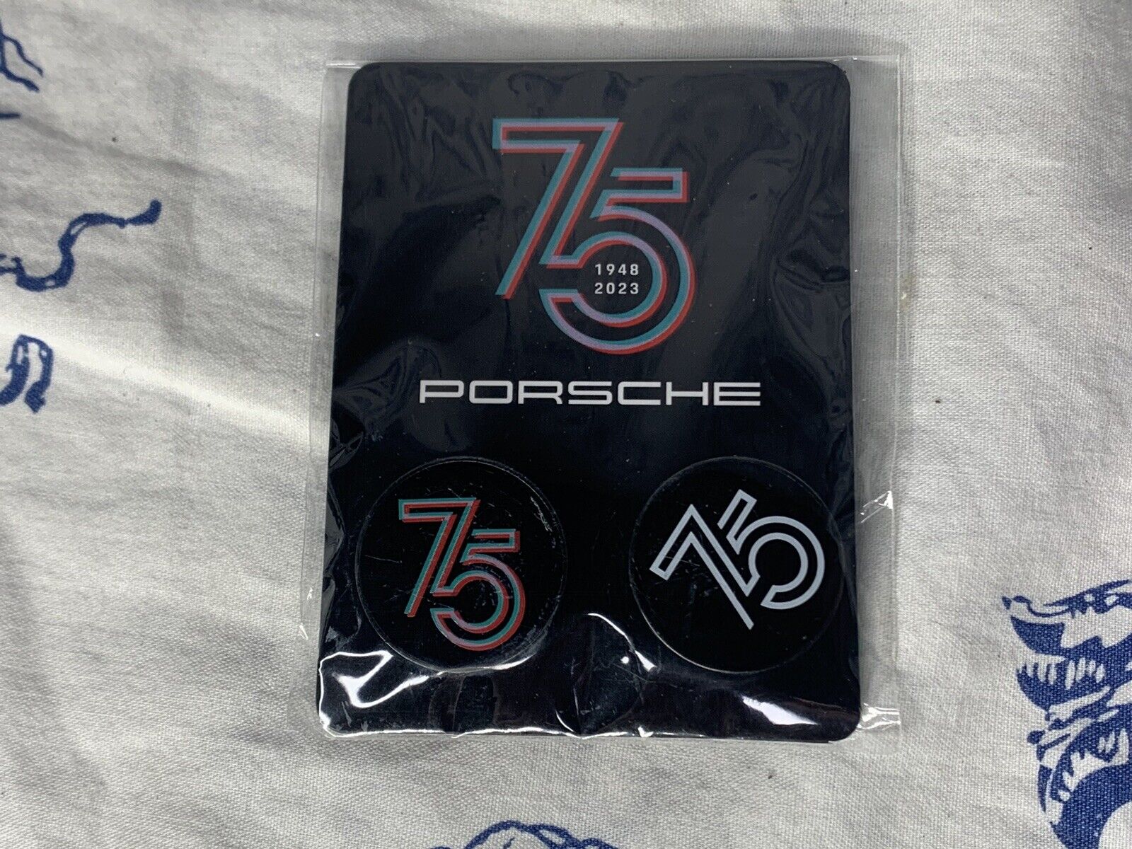 Porsche 75th Anniversary Pin Set, 1948-2023 New (e3)