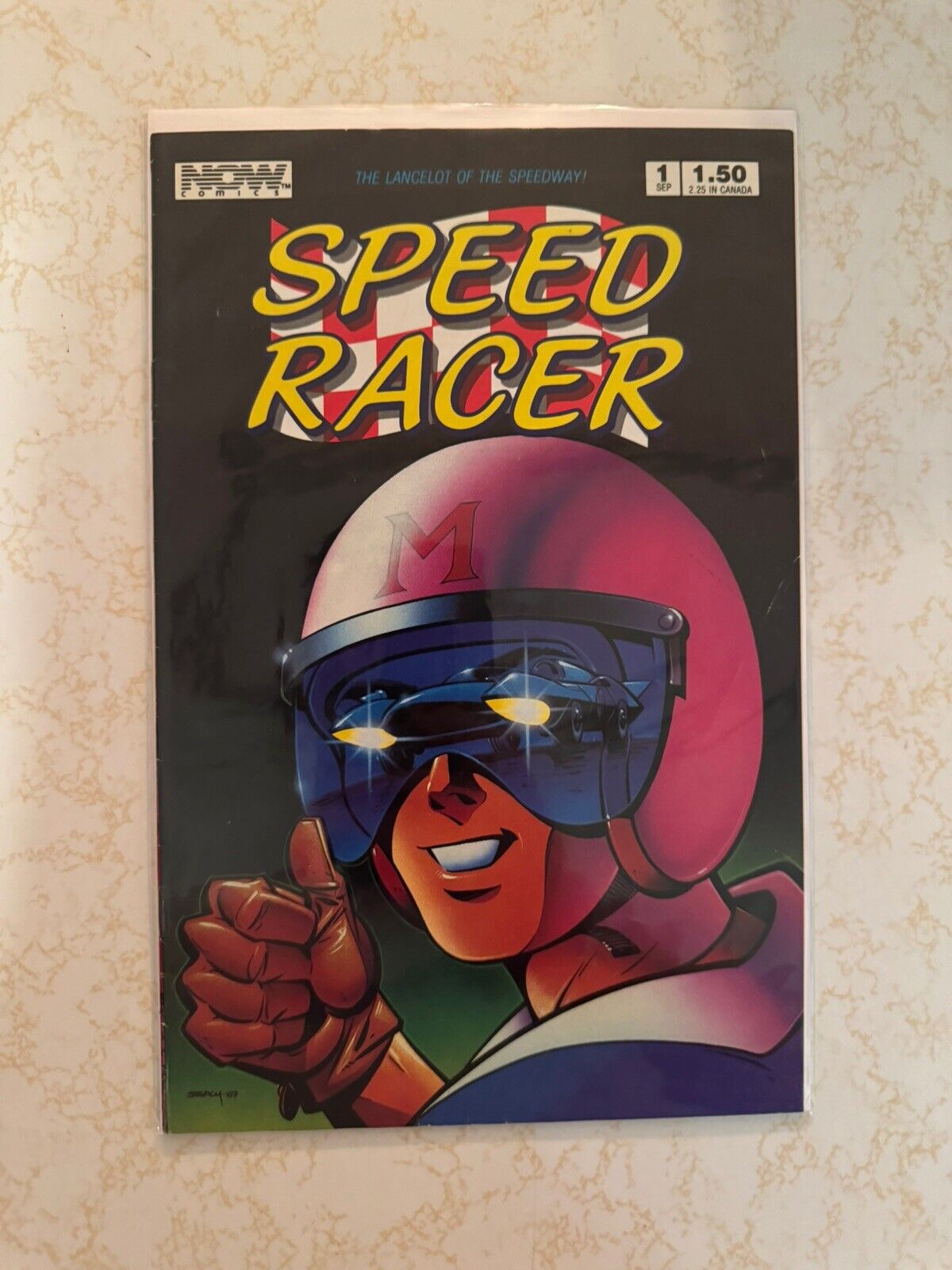 SPEED RACER #1 F, Now Comics 1987 Stock Image