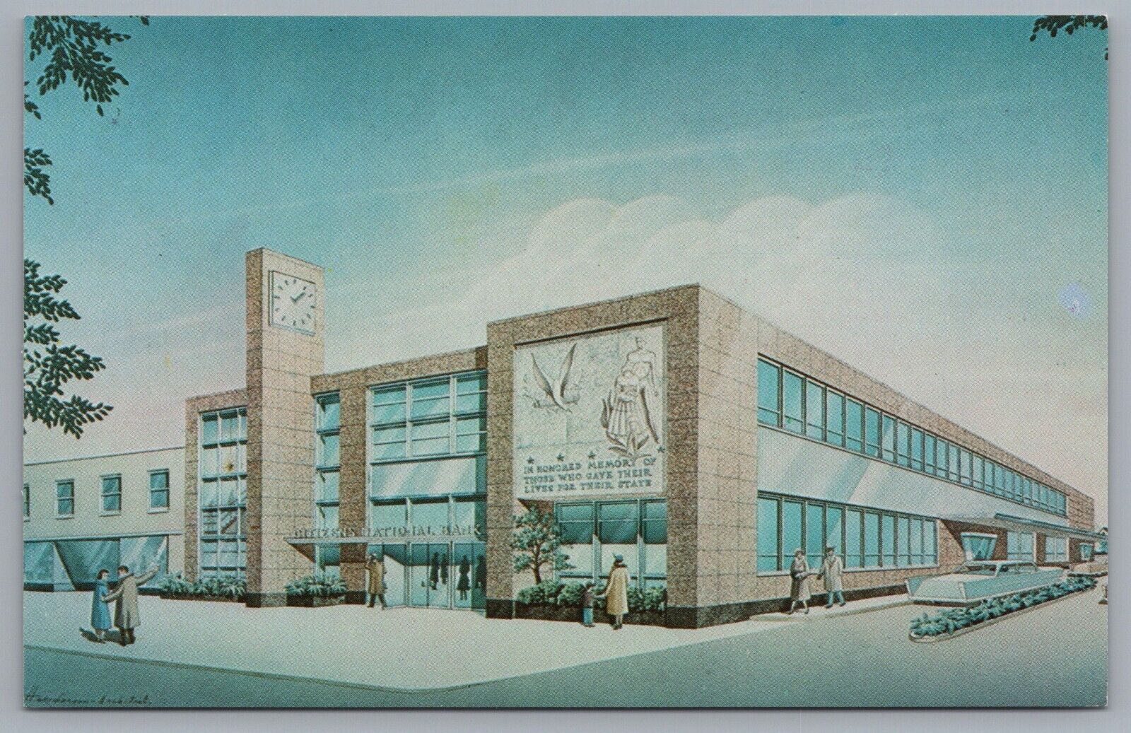 Vintage Postcard Citizens National Bank Building Chillicothe OHIO