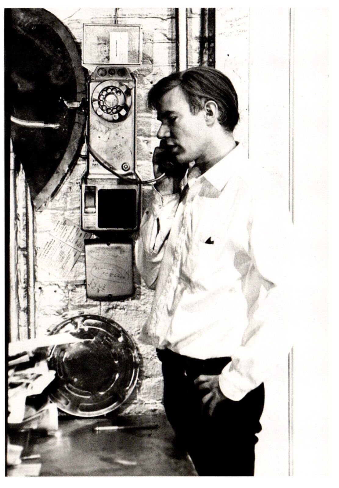 Andy Warhol On Telephone At Silver Factory Photograph By Billy Name Postcard