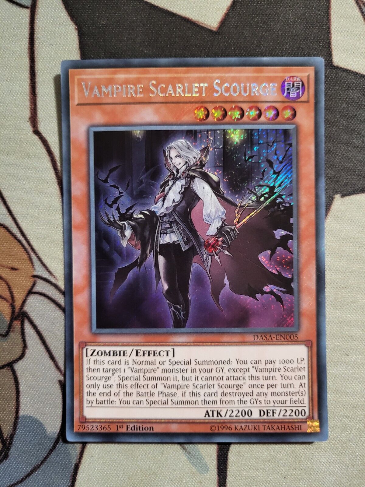 Vampire Scarlet Scourge DASA-EN005 Secret Rare 1st Ed Yu-Gi-Oh