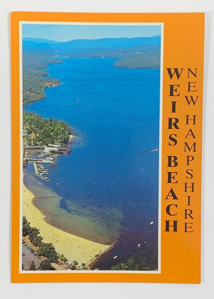 Aerial View of Weirs Beach and Lake Winnipesaukee New Hampshire Postcard