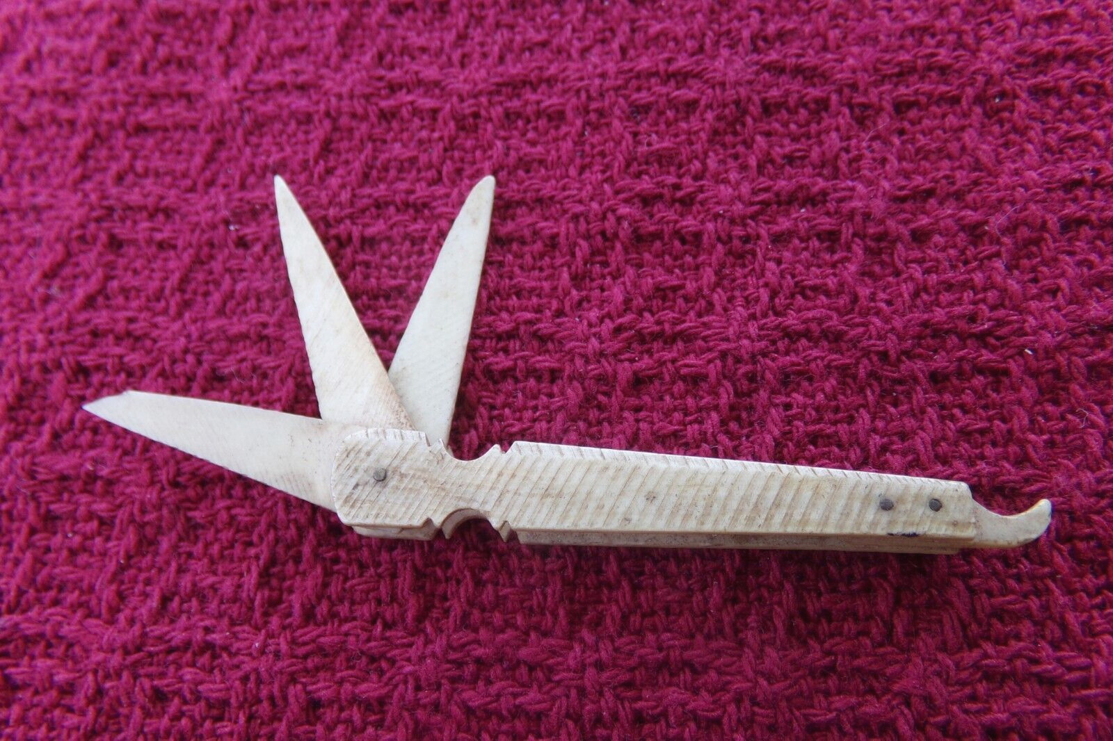 Antique Civil War Toothpick Mini Bone/Celluloid Knife ~ Folding ~ 2\