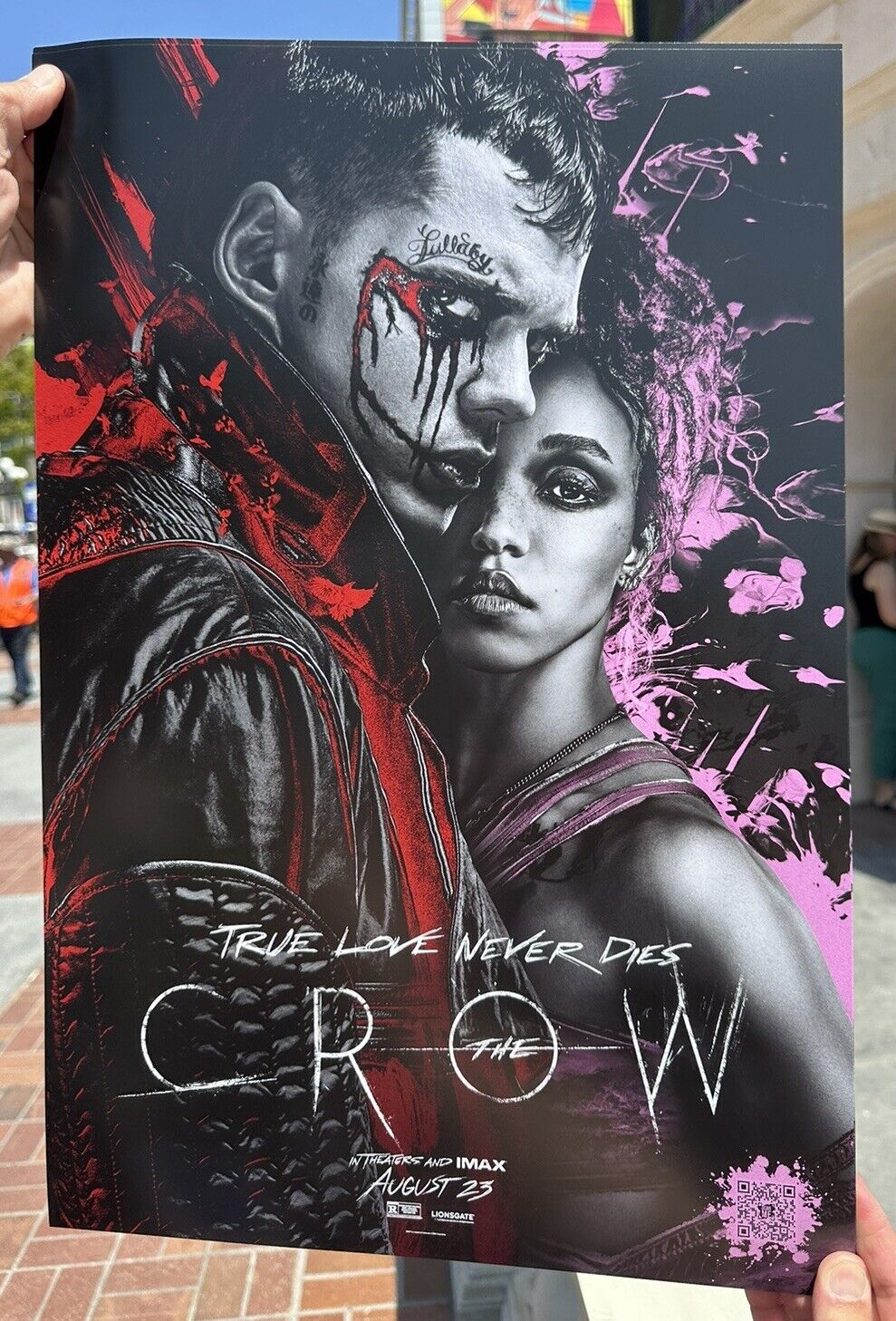 THE CROW Poster 13x20 SDCC 2024 San Diego Comic Con Exclusive Promo NEW