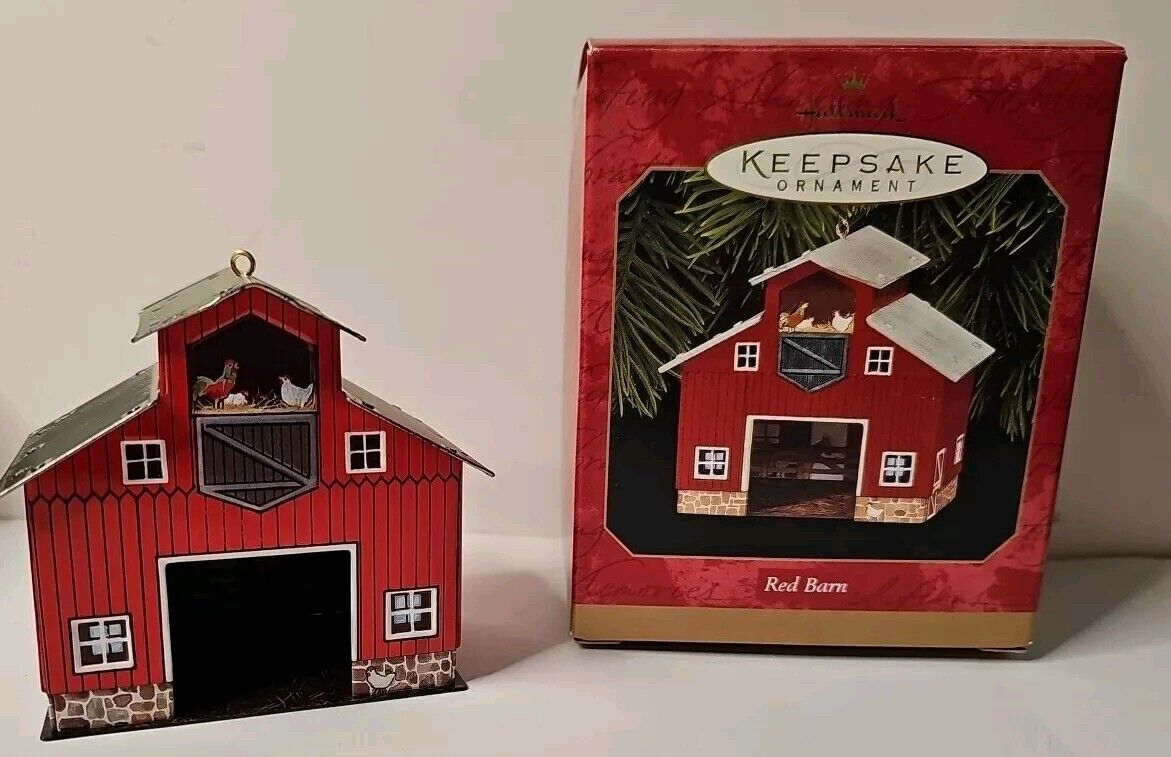 Hallmark Keepsake Christmas Ornament 1999 Red Barn Z20