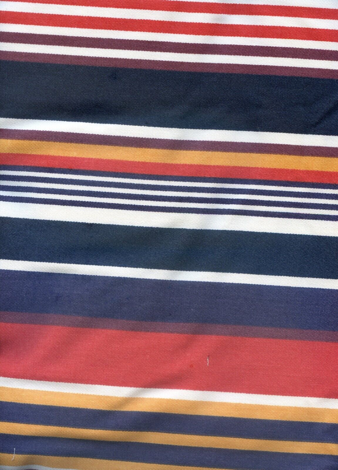 Vintage 60\'s Heavy Cotton Stripe Fabric 4 Yards