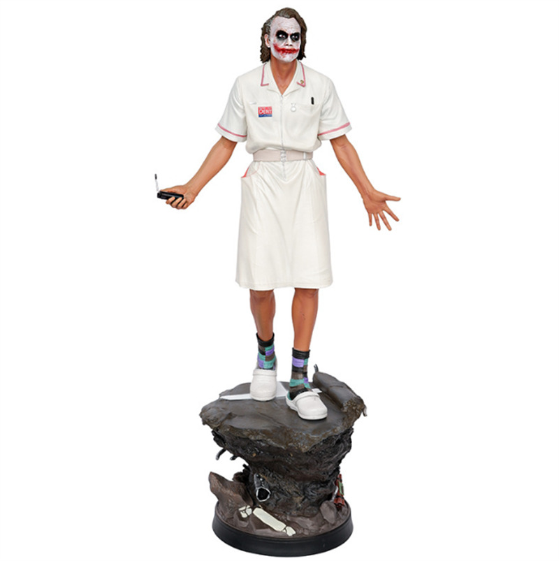 Batman:The Dark Knight Joker Nurse Cosplay PVC Figure Statue Model Gift 53cm