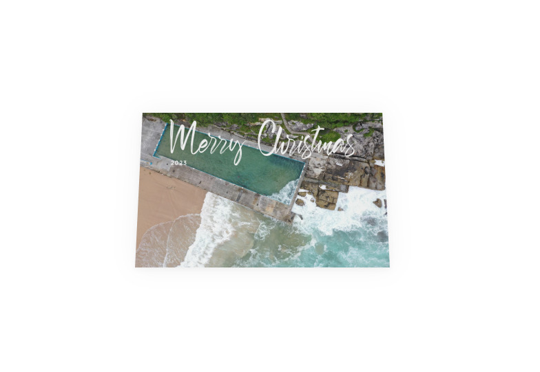 Surf on the Manly Cliffs - Greeting Card (10 Pack)
