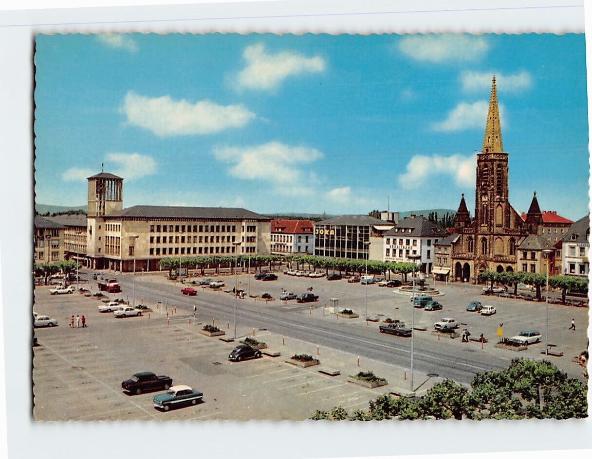 Postcard Großer Markt, Saarlouis, Germany