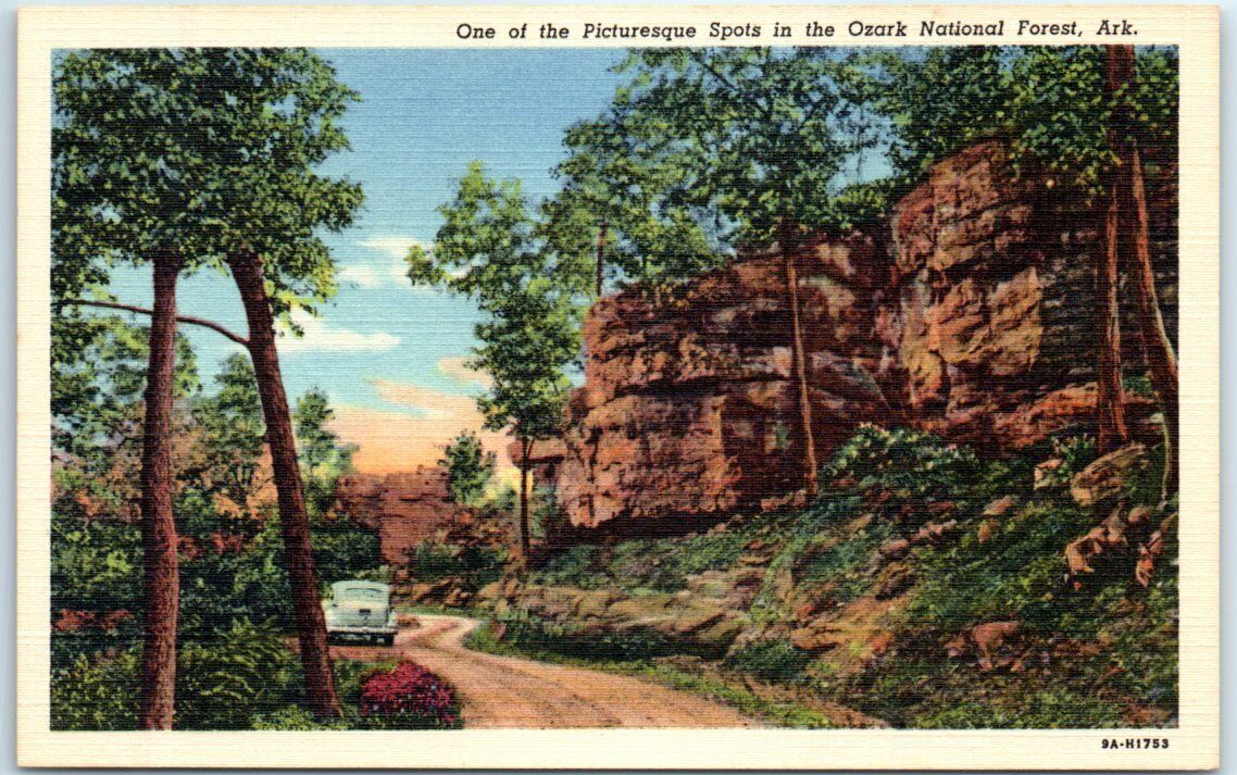 Postcard - One of the Picturesque Spots in the Ozark National Forest - Arkansas