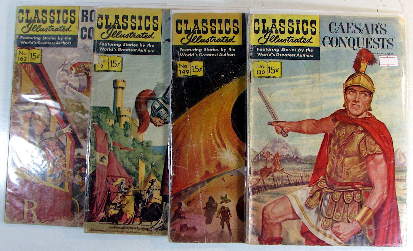Classic Illustrated Lot of 4 #162,2,149,130 Classic Illustrated (1956) Comics