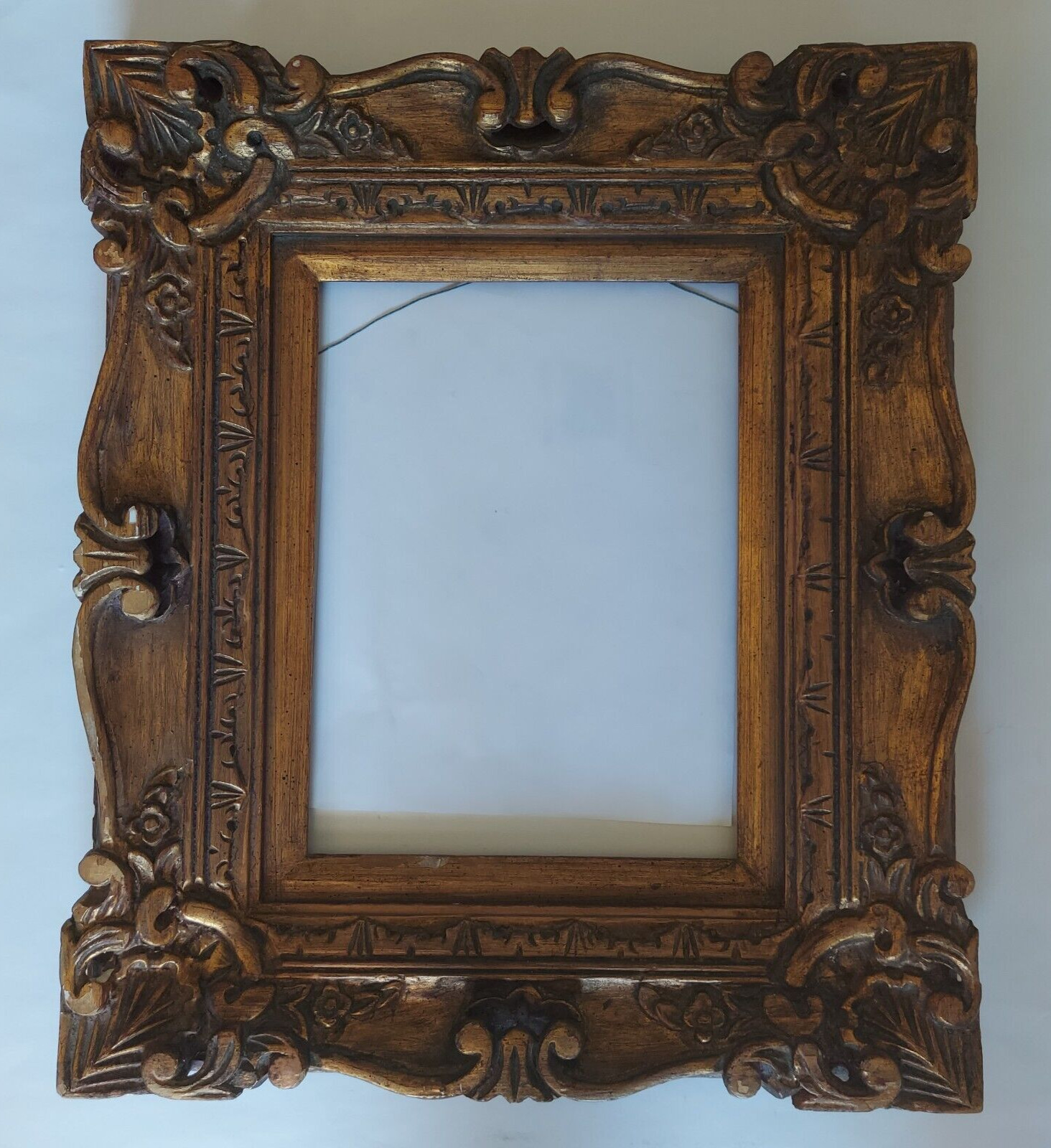 Vintage Antique? Gold Gilt Wood Carved Frame Ornate Large # 1
