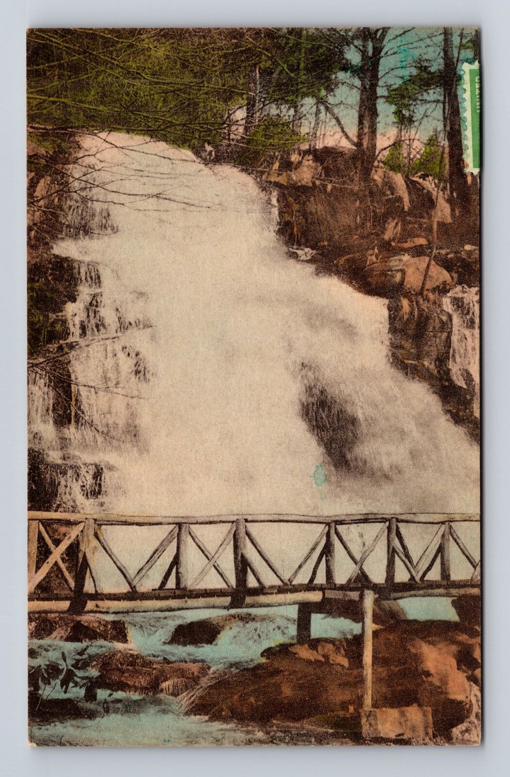 Skytop PA-Pennsylvania, Leavitt\'s Falls, Pocono Mountains, Vintage Postcard